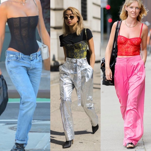 Vintage Deadstock 100% Babe Scull Corset Skeleton Head Bustier NWT Large - Picture 6 of 6